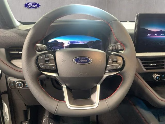 2026 Star White Metallic Tri-Coat Ford Explorer ST-Line 4X4 SUV