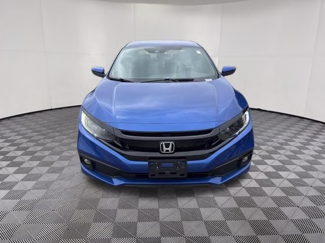 2019 Blue Honda Civic Sport FWD Sedan