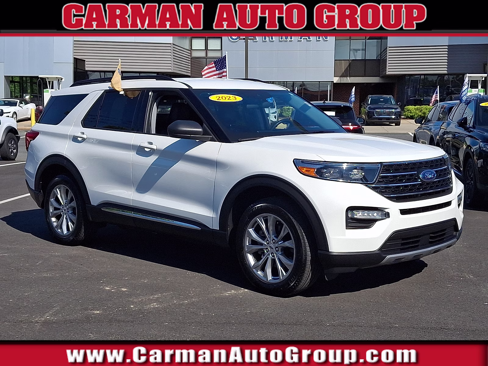 2023 Star White Metallic Tri-Coat - AZ Ford Explorer XLT 4X4