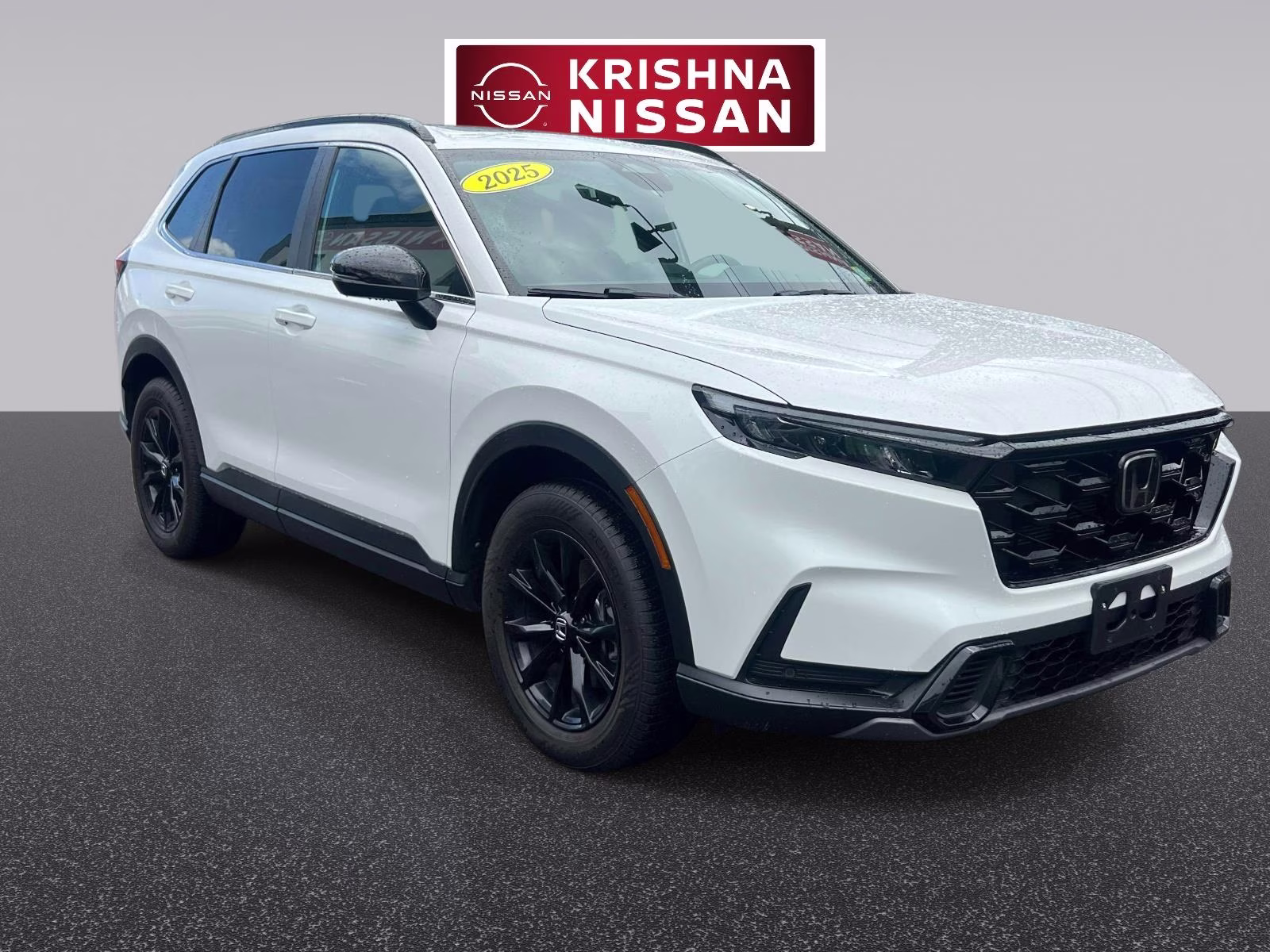 2025 White Honda CR-V Hybrid Sport-L AWD SUV