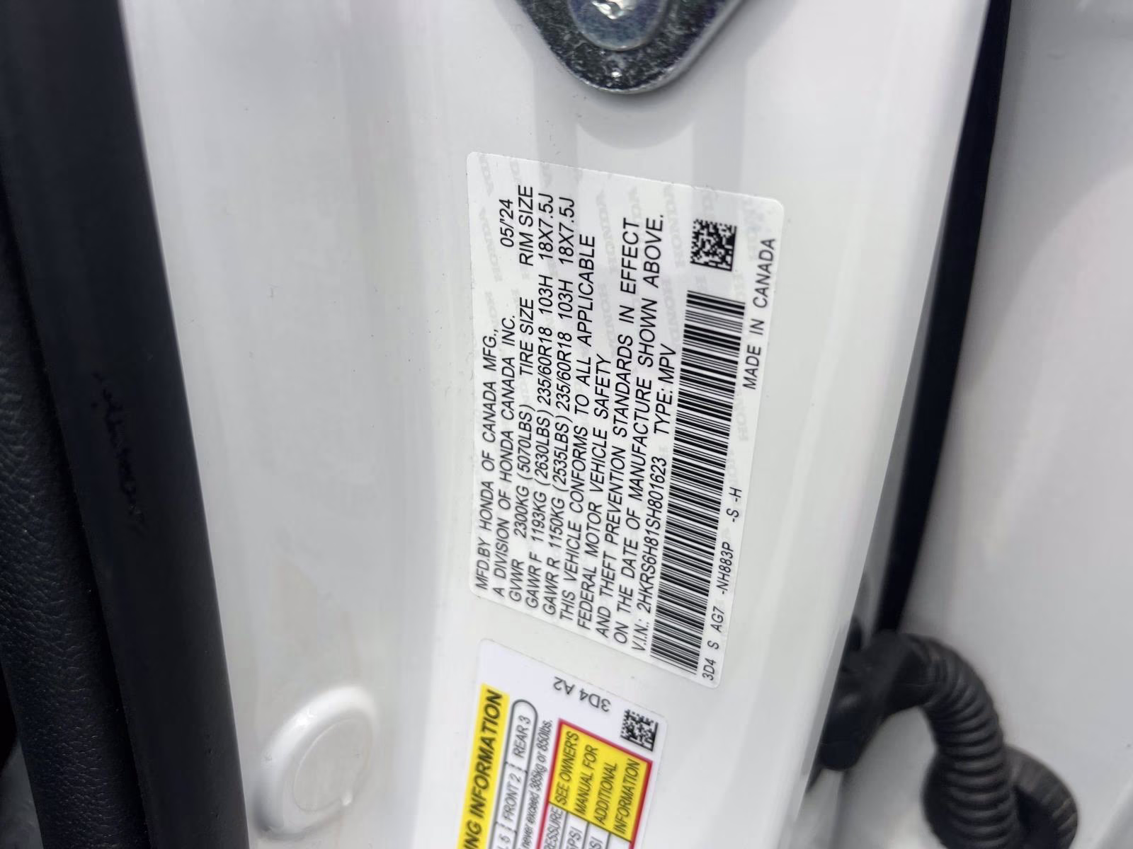 2025 White Honda CR-V Hybrid Sport-L AWD SUV