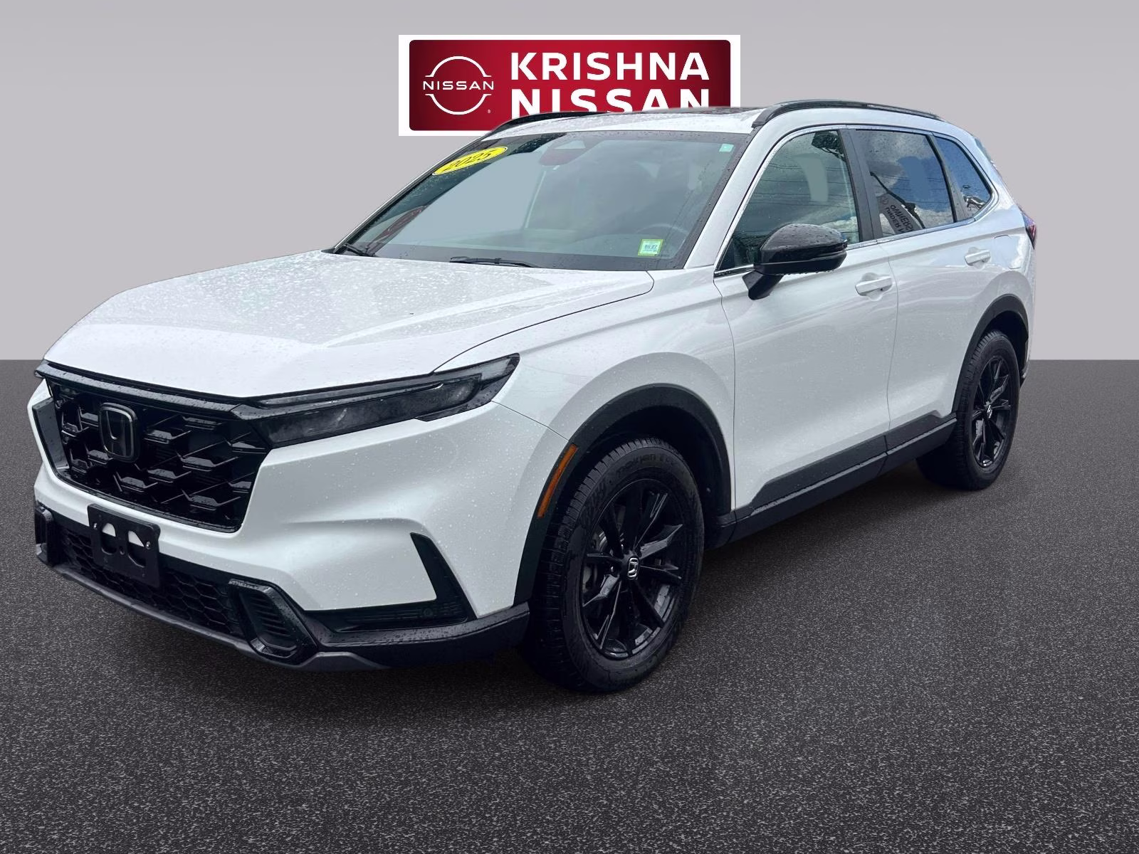 2025 White Honda CR-V Hybrid Sport-L AWD SUV