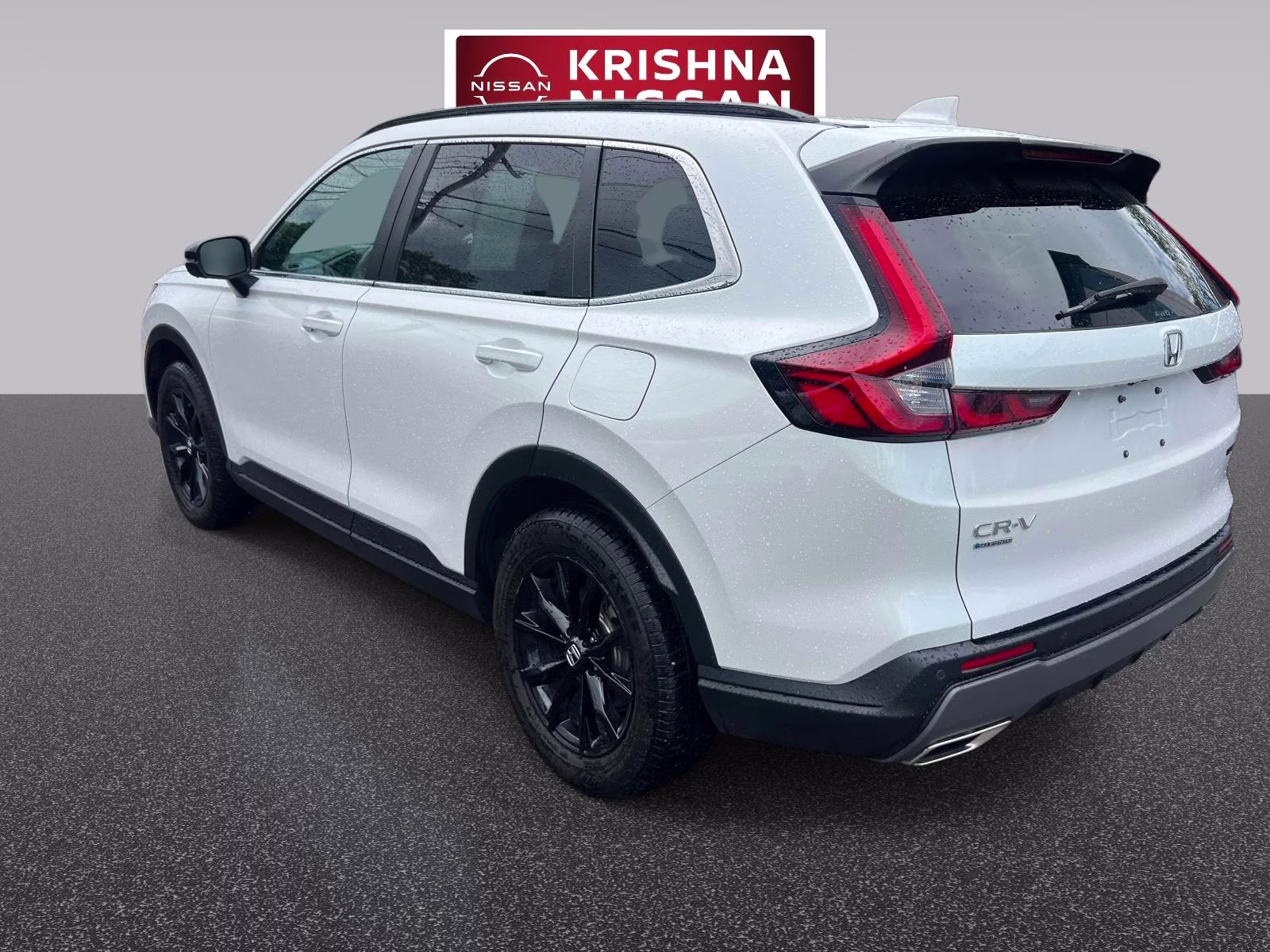 2025 White Honda CR-V Hybrid Sport-L AWD SUV