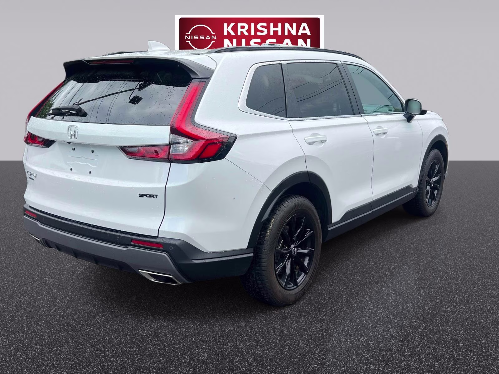2025 White Honda CR-V Hybrid Sport-L AWD SUV