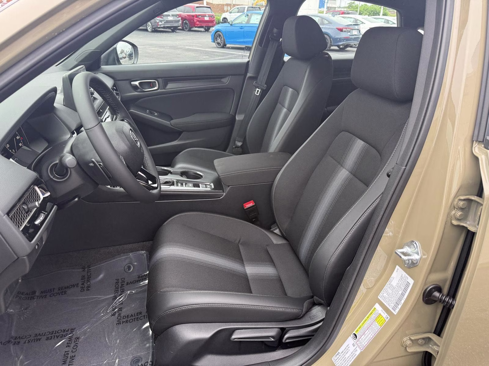 2026 Sand Dune Pearl Honda Civic Hatchback Sport FWD Hatchback