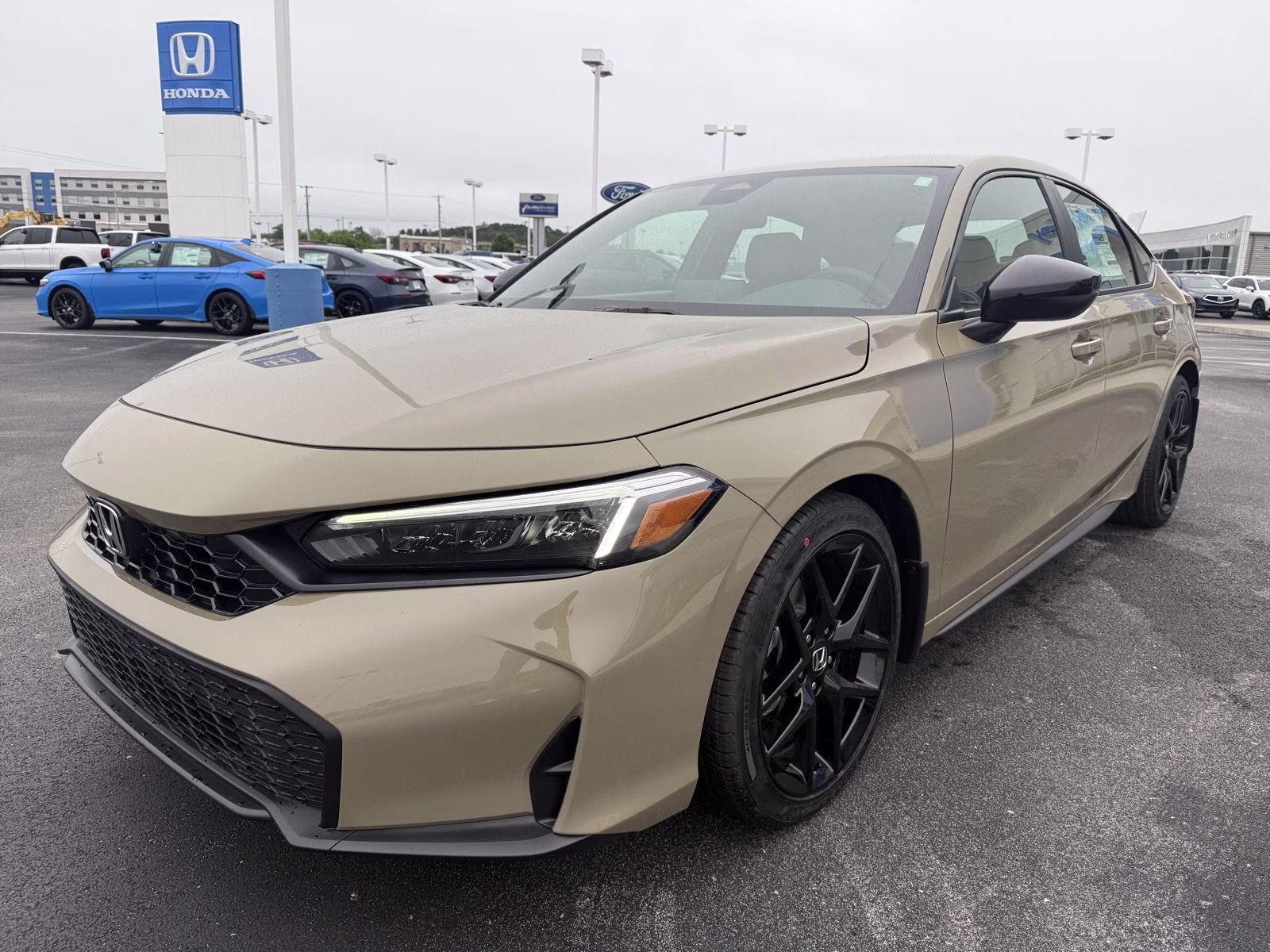 2026 Sand Dune Pearl Honda Civic Hatchback Sport FWD Hatchback