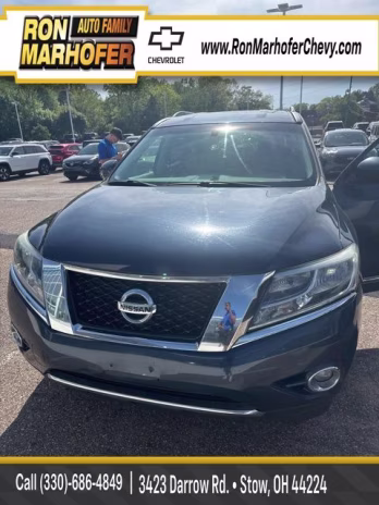 2015 Arctic Blue Metallic Nissan Pathfinder SL 4X4 SUV