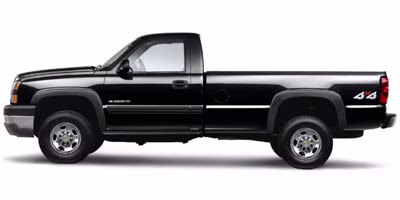 2007 Red Chevrolet Silverado Classic 4X4 Truck