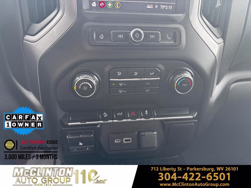 2021 Summit White Chevrolet Silverado 1500 Custom Trail Boss 4X4 Truck