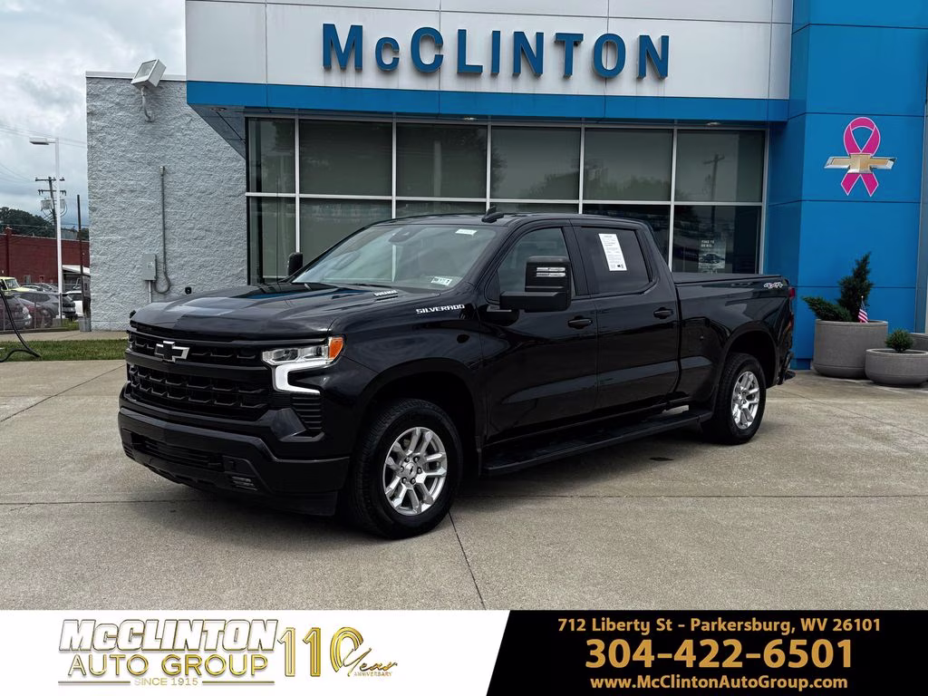 2025 Black Chevrolet Silverado 1500 RST 4X4 Truck