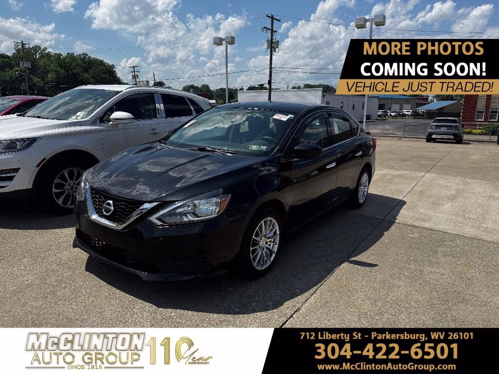 2019 Super Black Nissan Sentra S FWD Sedan