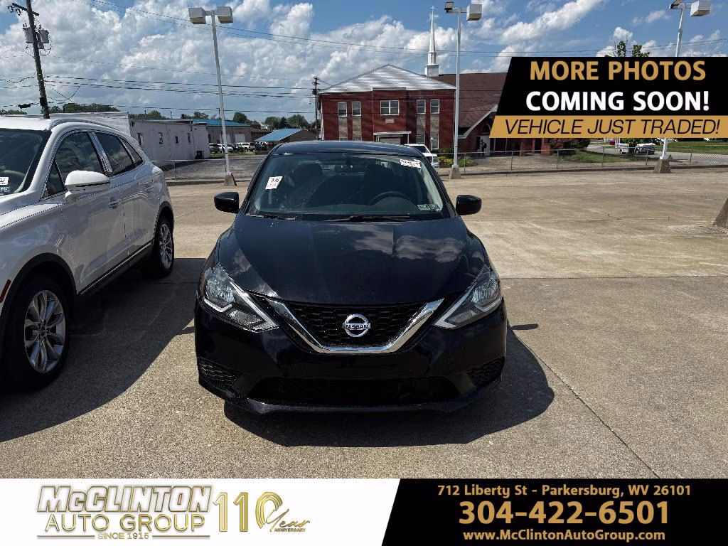 2019 Super Black Nissan Sentra S FWD Sedan