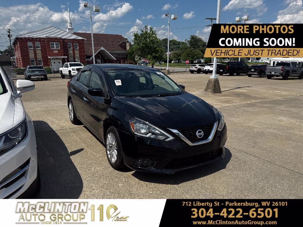2019 Super Black Nissan Sentra S FWD Sedan