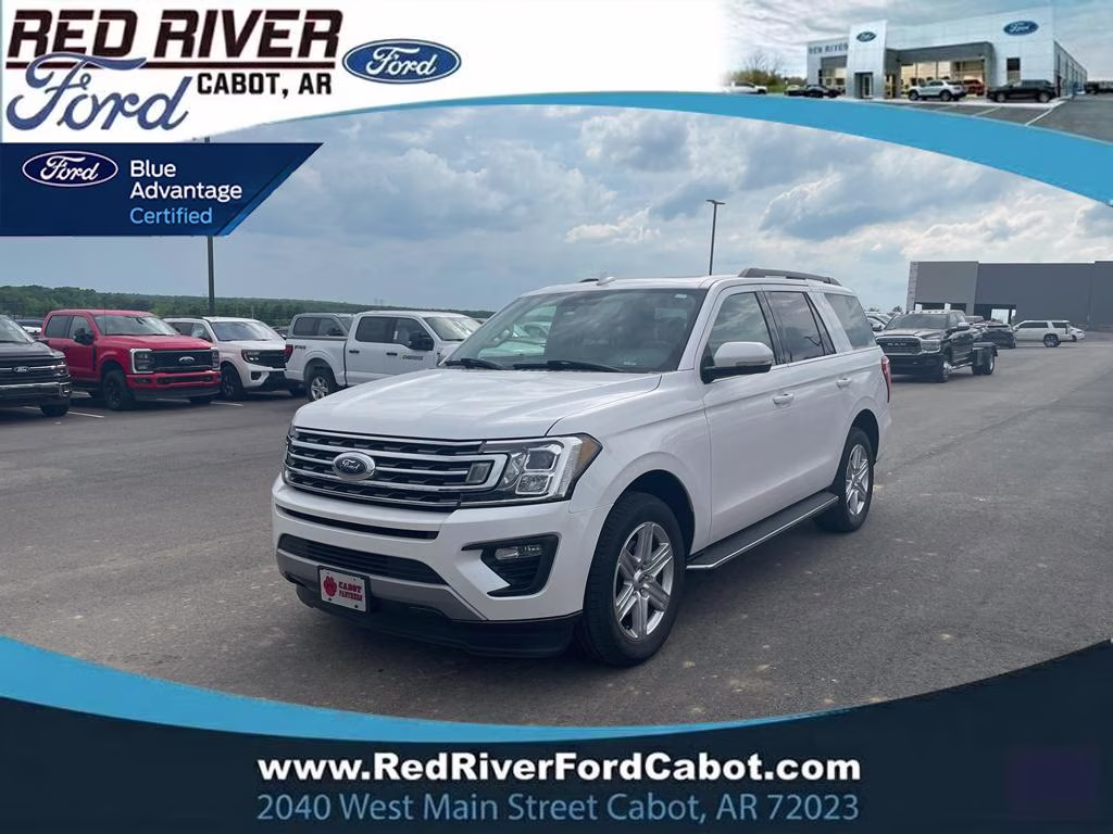 2019 WHITE PLATINUM MET TRI-COAT Ford Expedition XLT RWD SUV