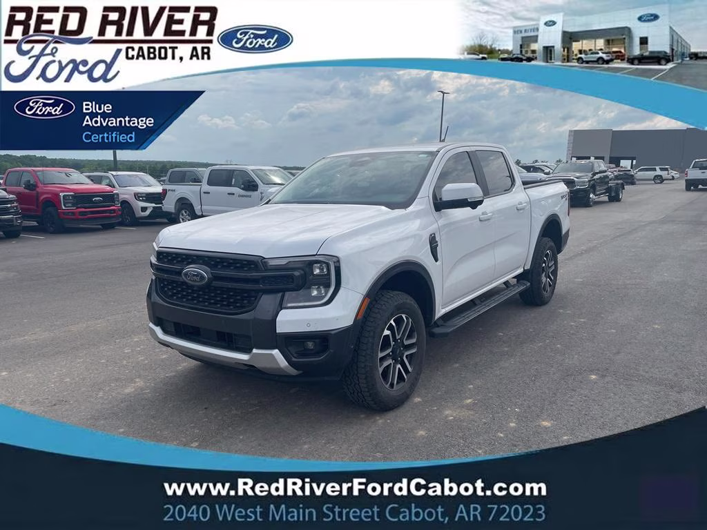 2024 OXFORD WHITE Ford Ranger LARIAT 4X4 Truck