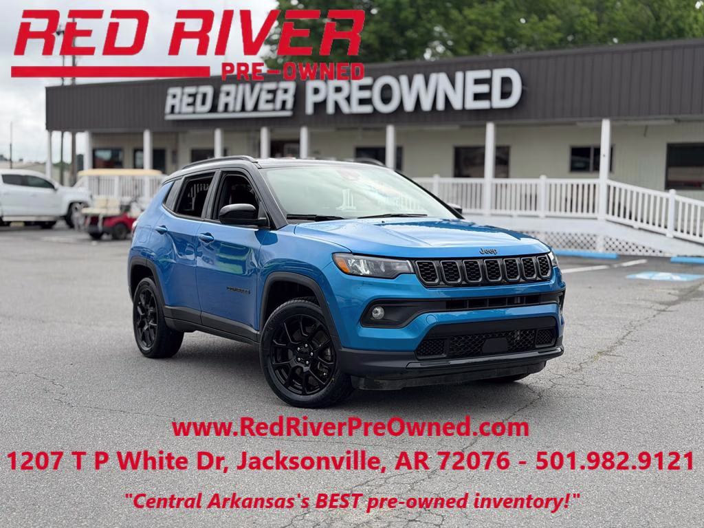 2024 Hydro Blue Pearlcoat Jeep Compass Latitude 4X4 SUV
