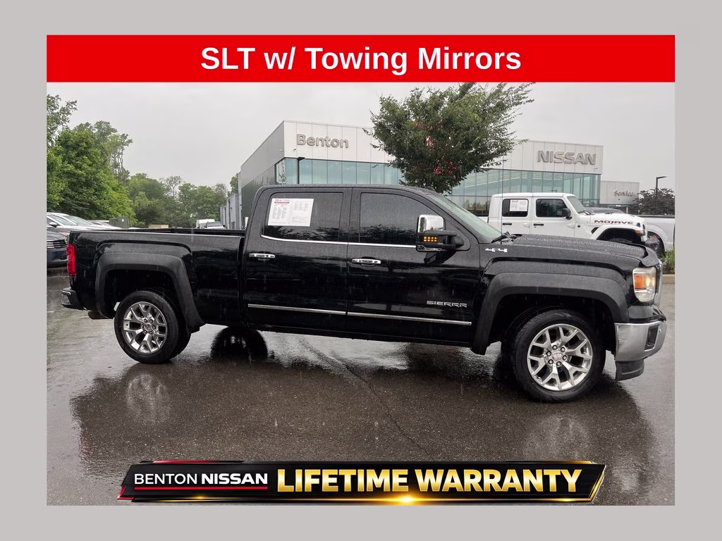 2015 Onyx Black GMC Sierra 1500 SLT Preferred Package 4X4 Truck