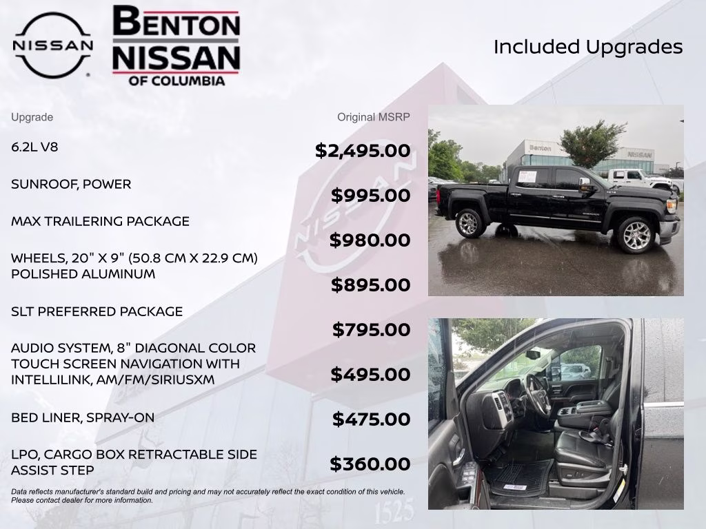 2015 Onyx Black GMC Sierra 1500 SLT 4X4 Truck