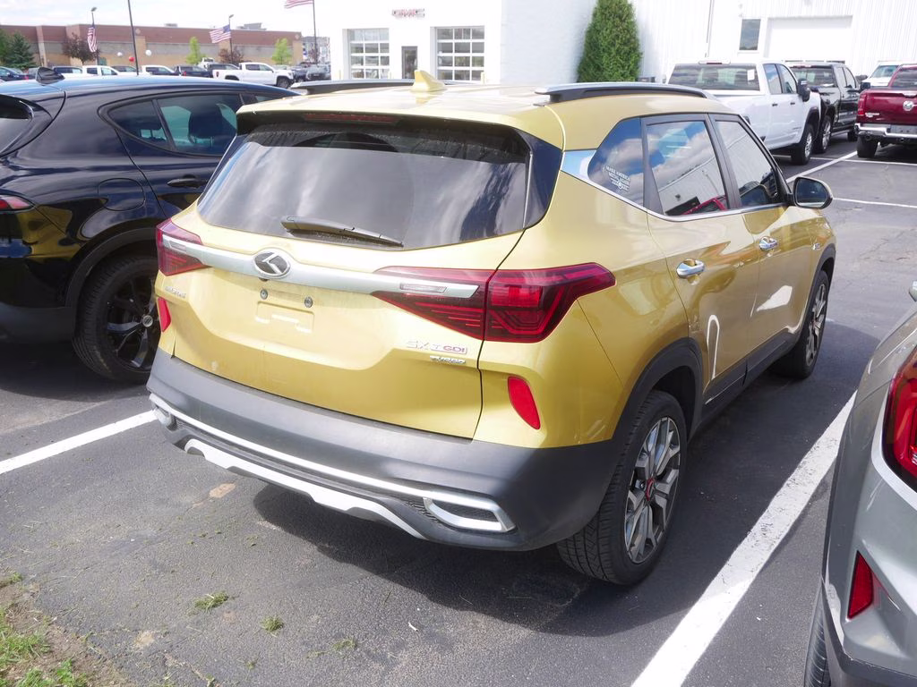 2021 Starbright Yellow Kia Seltos SX AWD SUV