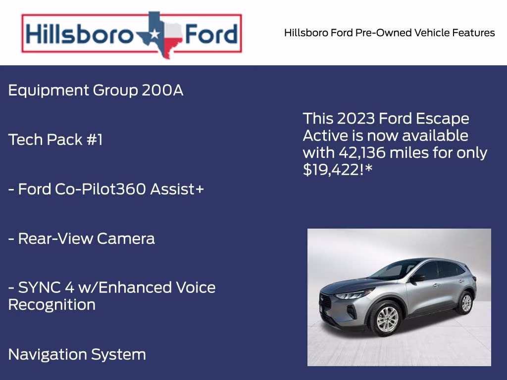 2023 Iconic Silver Metallic Ford Escape Active FWD SUV