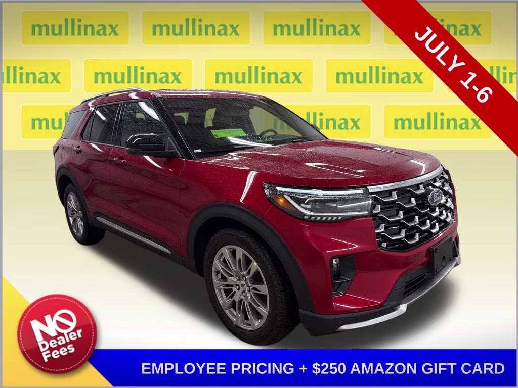 2026 RAPID RED TINTED Ford Explorer Platinum RWD SUV