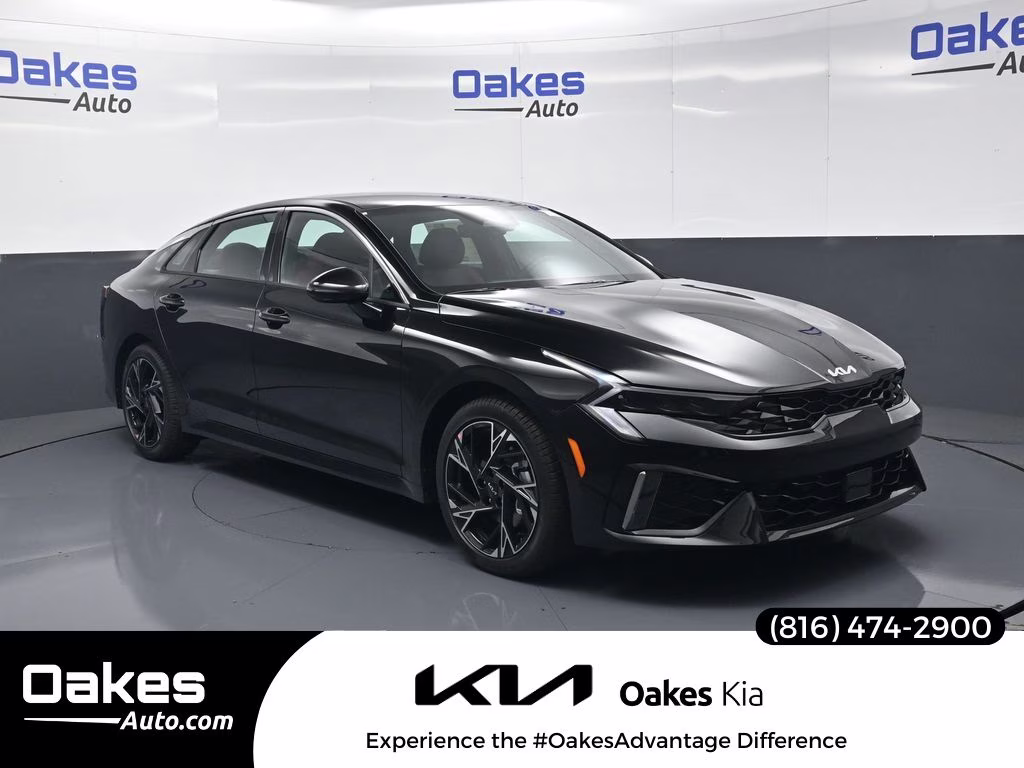 2026 Aurora Black Pearl Kia K5 GT-Line AWD Sedan