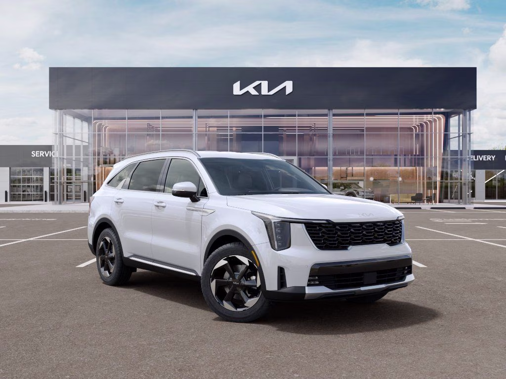 2026 Snow White Pearl Kia Sorento Hybrid EX AWD SUV