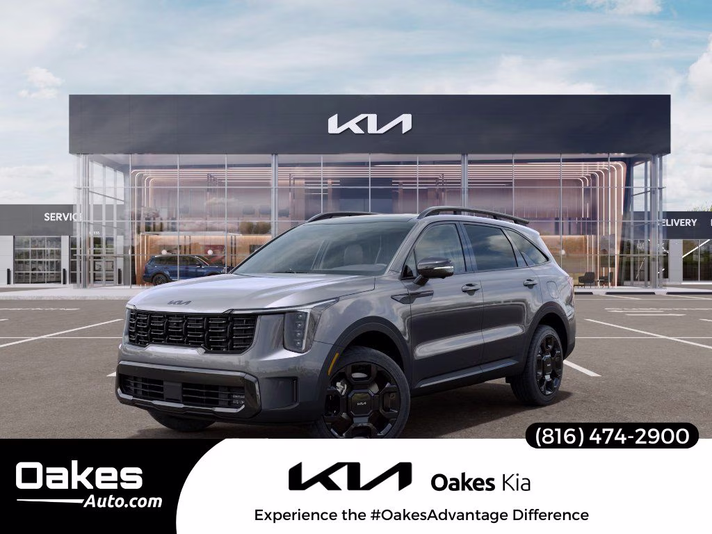 2026 Steel Gray Kia Sorento Hybrid X-Line SX Prestige AWD SUV