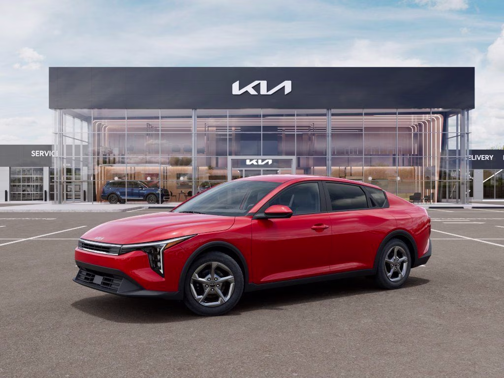 2026 Currant Red Kia K4 LXS FWD Sedan