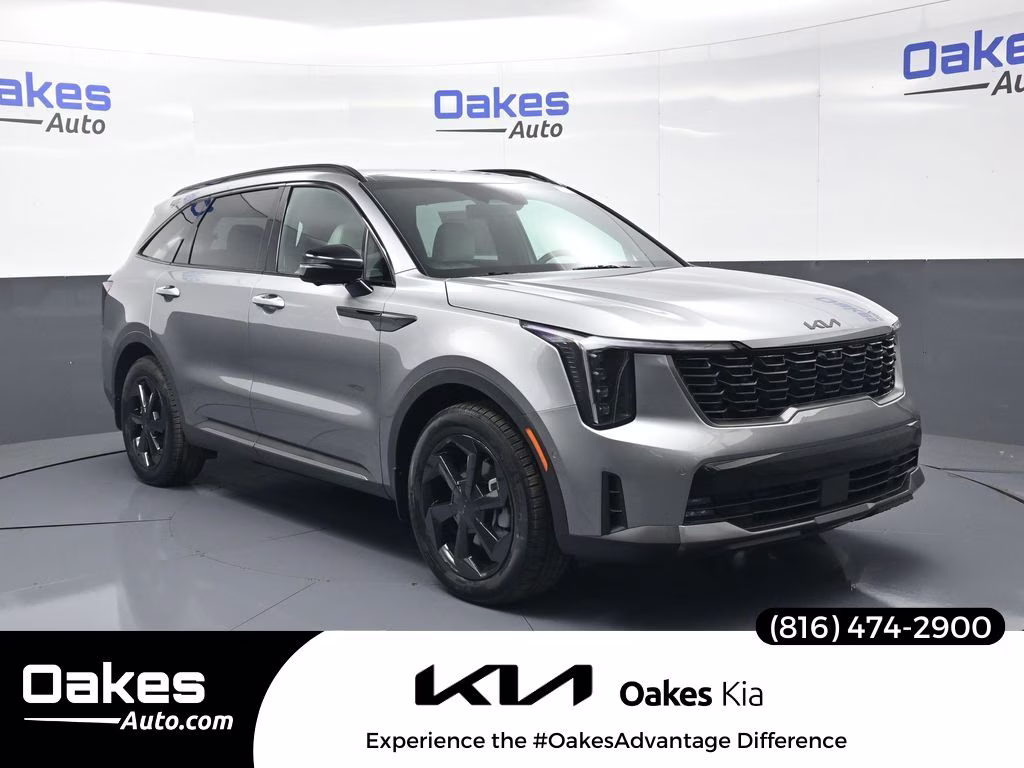 2026 Steel Gray Kia Sorento Hybrid X-Line SX Prestige SUV