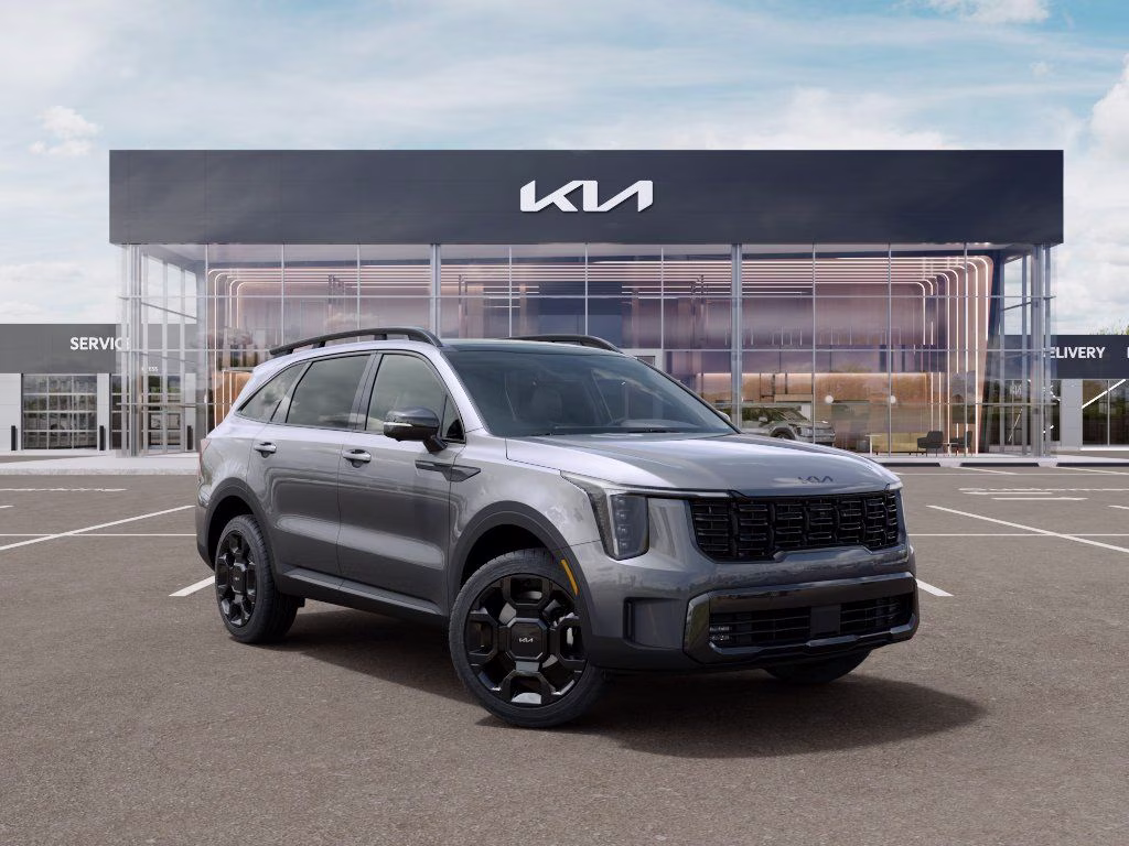 2026 Steel Gray Kia Sorento Hybrid X-Line SX Prestige AWD SUV