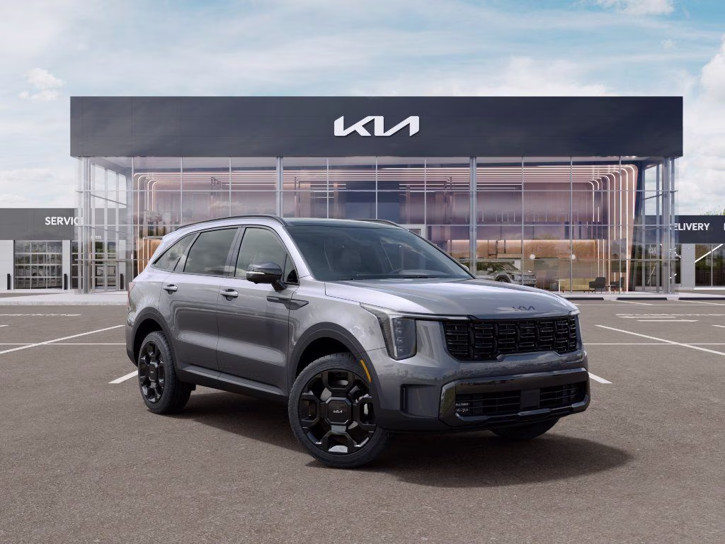 2026 Steel Gray Kia Sorento Hybrid X-Line SX Prestige AWD SUV