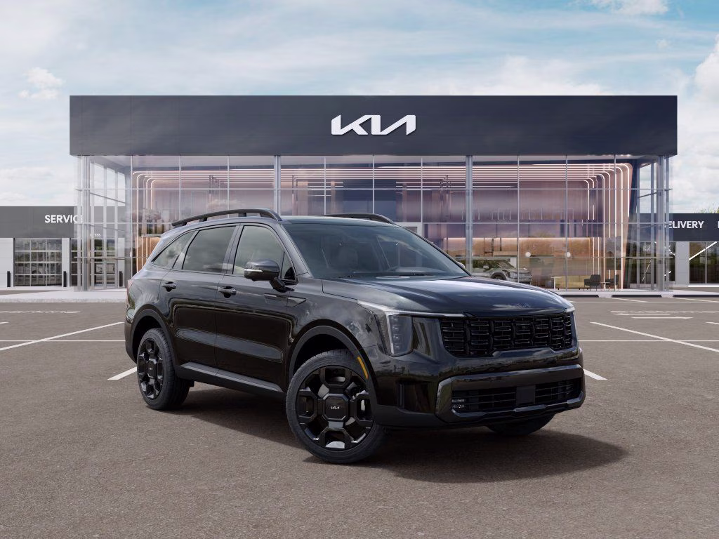 2026 Aurora Black Pearl Kia Sorento Hybrid X-Line SX Prestige AWD SUV