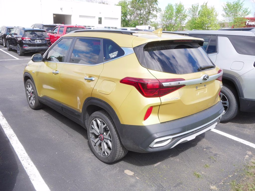 2021 Starbright Yellow Kia Seltos SX AWD SUV