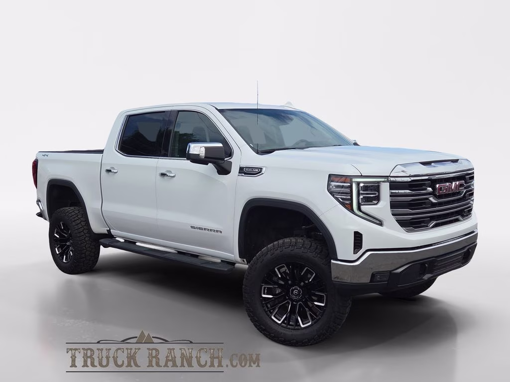 2024 Summit White GMC Sierra 1500 SLT 4X4 Truck