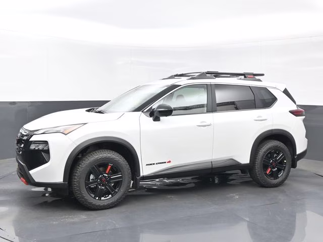2026 Everest White Pearl Tricoat Nissan Rogue Rock Creek AWD SUV