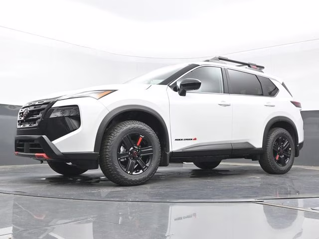 2026 Everest White Pearl Tricoat Nissan Rogue Rock Creek AWD SUV