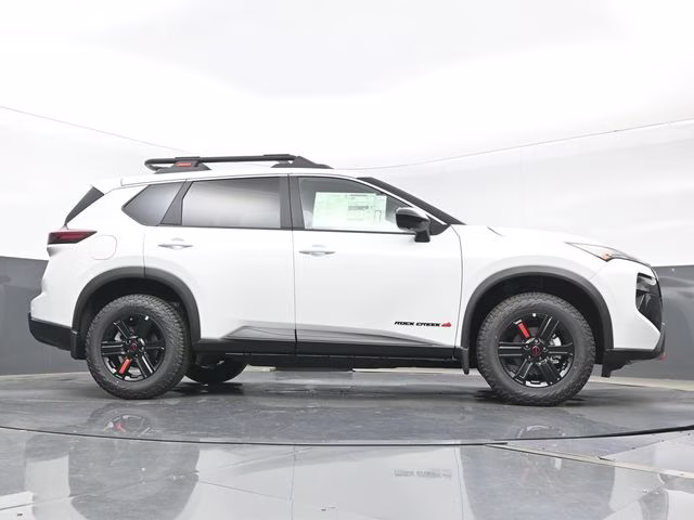 2026 Everest White Pearl Tricoat Nissan Rogue Rock Creek AWD SUV