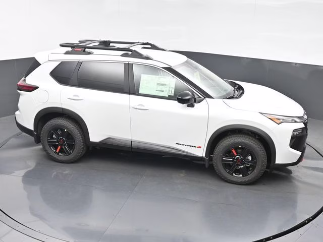 2026 Everest White Pearl Tricoat Nissan Rogue Rock Creek AWD SUV