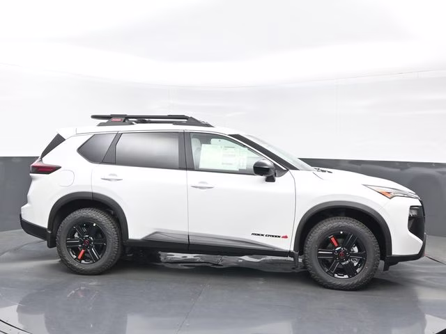 2026 Everest White Pearl Tricoat Nissan Rogue Rock Creek AWD SUV