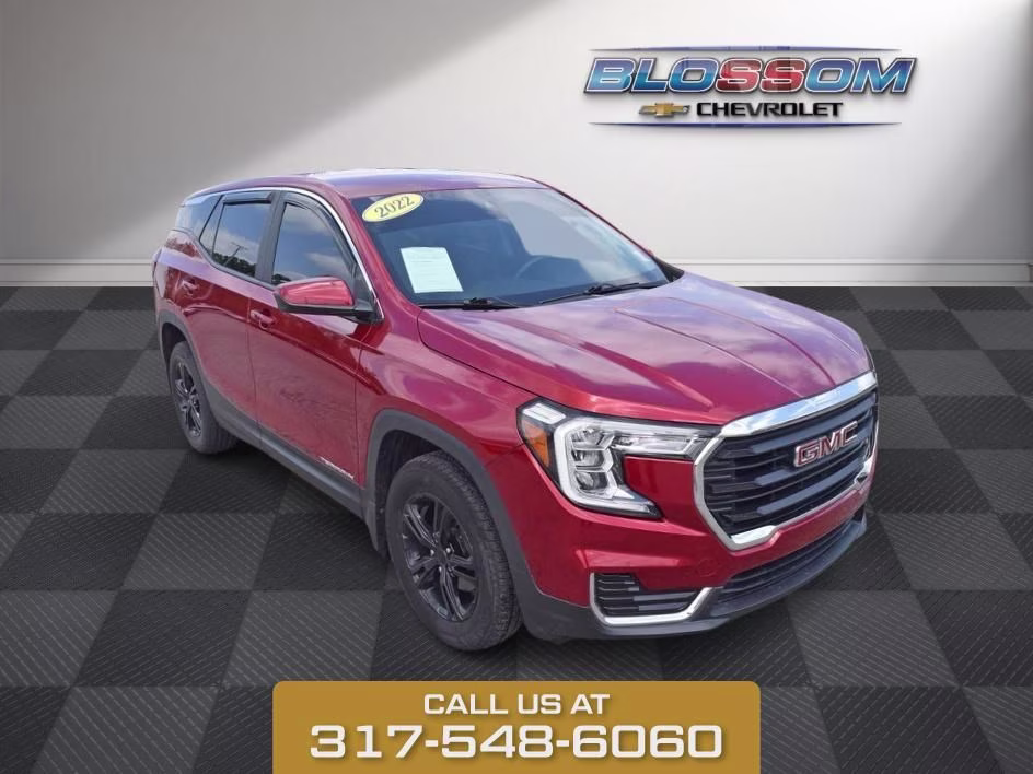 2022 Cayenne Red GMC Terrain SLE AWD SUV