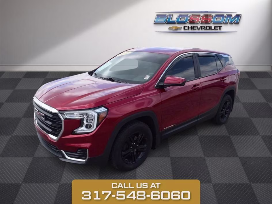 2022 Cayenne Red GMC Terrain SLE AWD SUV