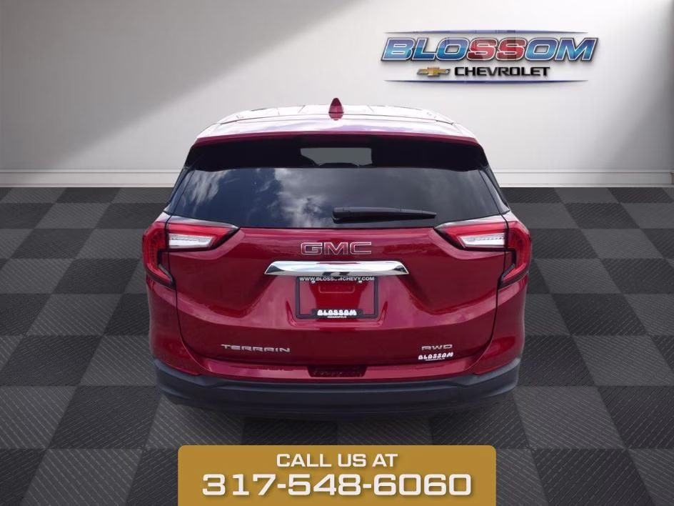 2022 Cayenne Red GMC Terrain SLE AWD SUV