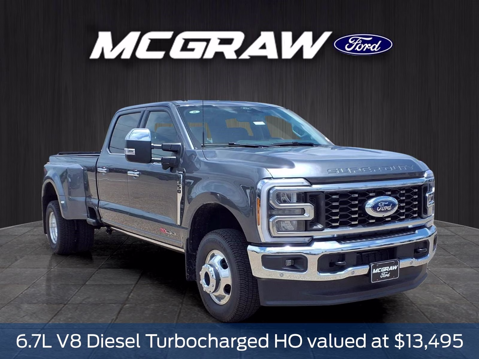 2026 Gray Metallic Ford Super Duty F-350 DRW Lariat 4X4 Truck