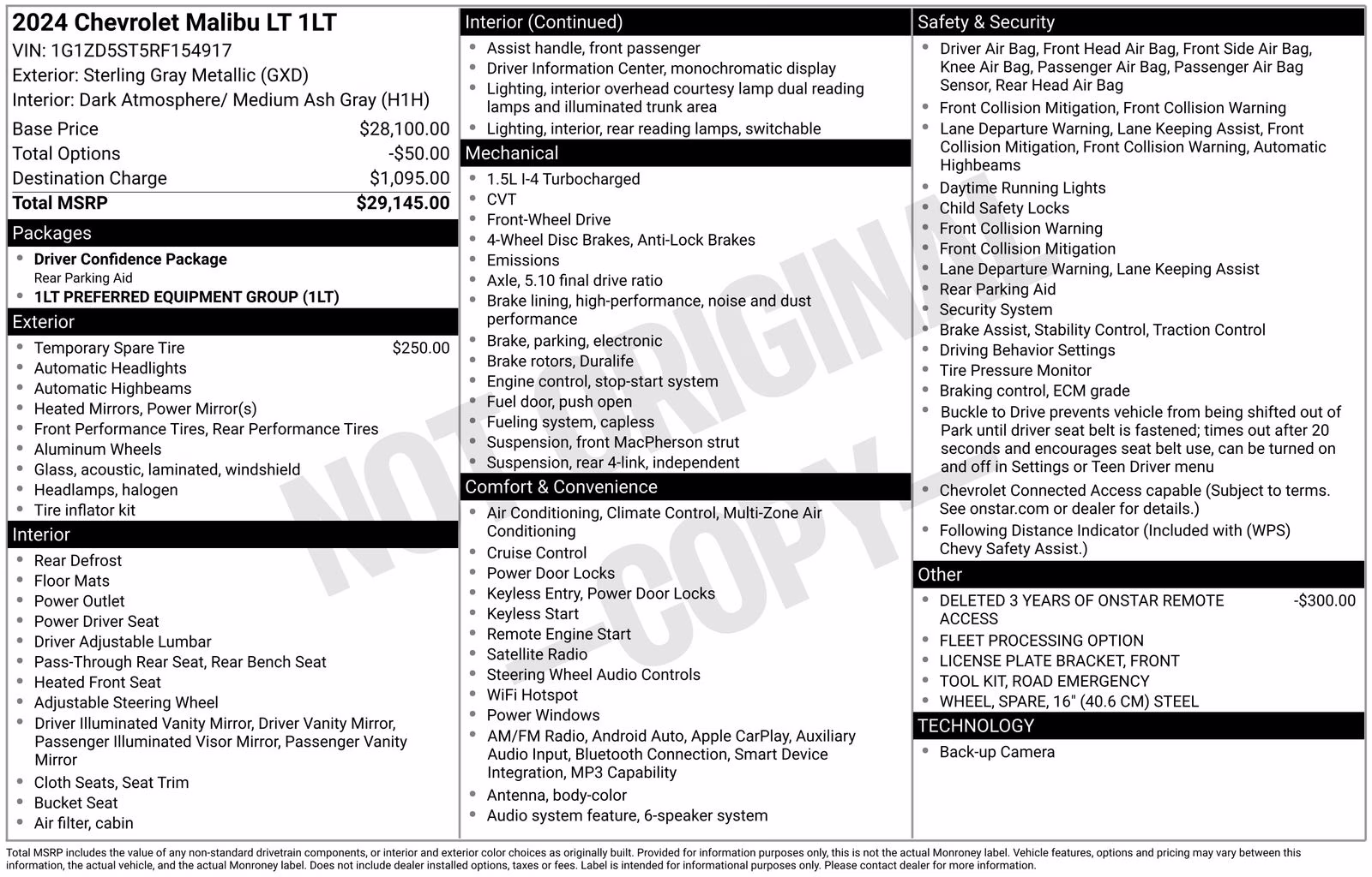 2024 Chevrolet Malibu LT FWD Sedan