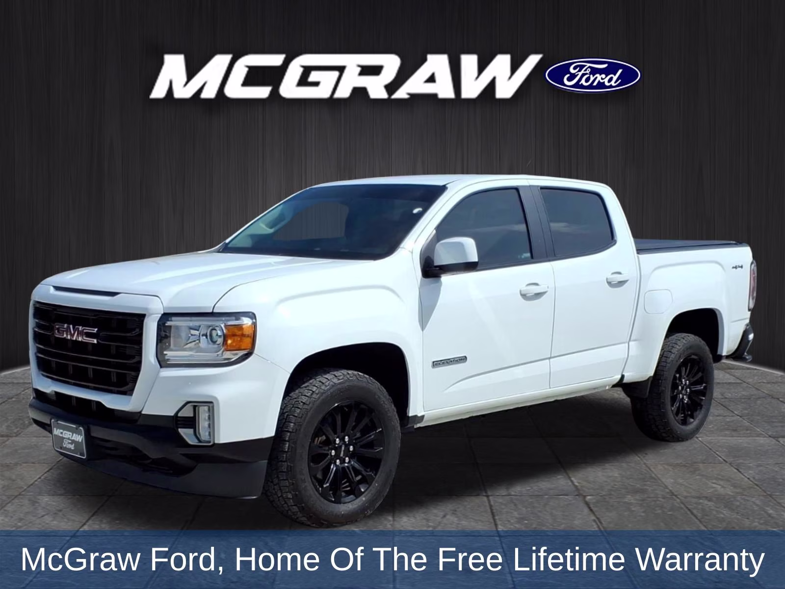 2022 Summit White GMC Canyon Elevation 4X4 Truck