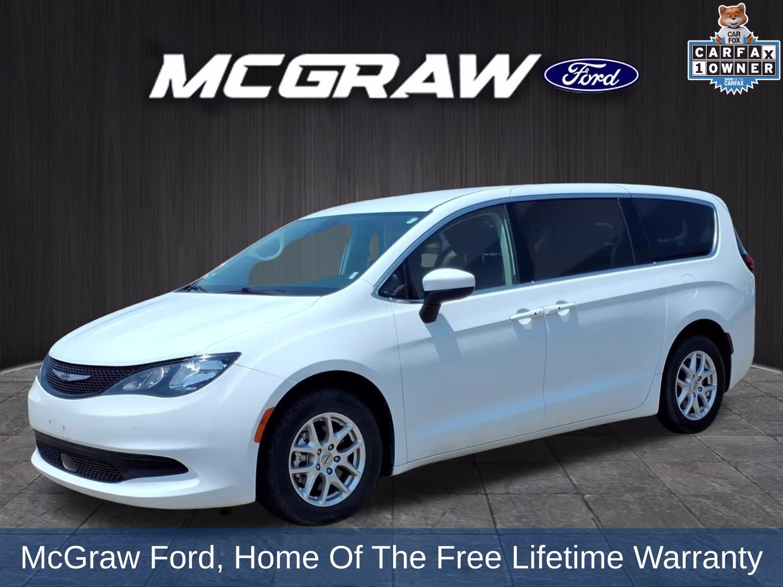 2023 Bright White Clearcoat Chrysler Voyager LX FWD Van