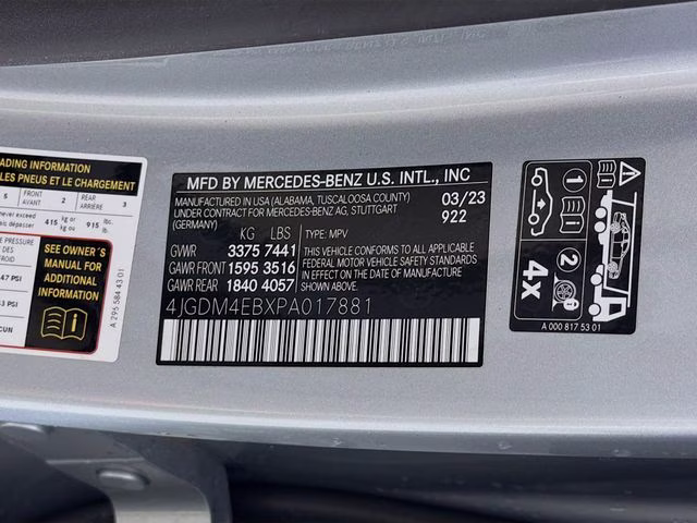 2023 Cirrus Silver Metallic Mercedes-Benz EQS 580 4MATIC AWD SUV