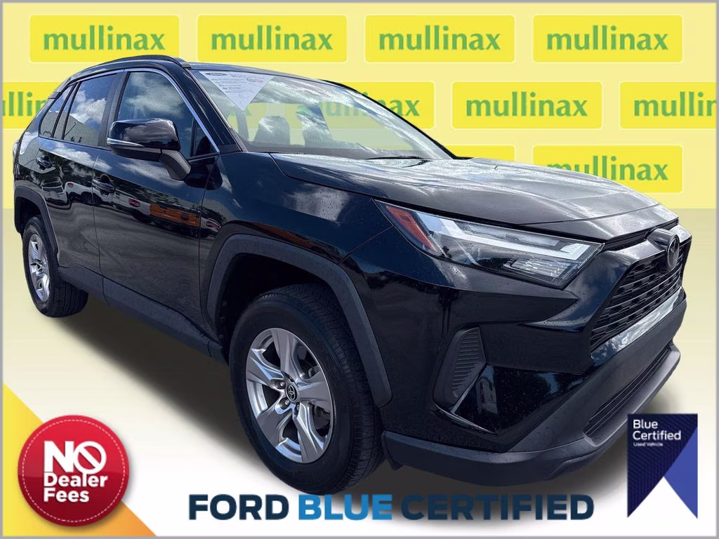 2022 Midnight Black Metallic Toyota RAV4 XLE FWD SUV