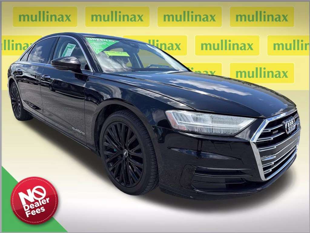 2019 Mythos Black Metallic Audi A8 L 55 AWD Sedan